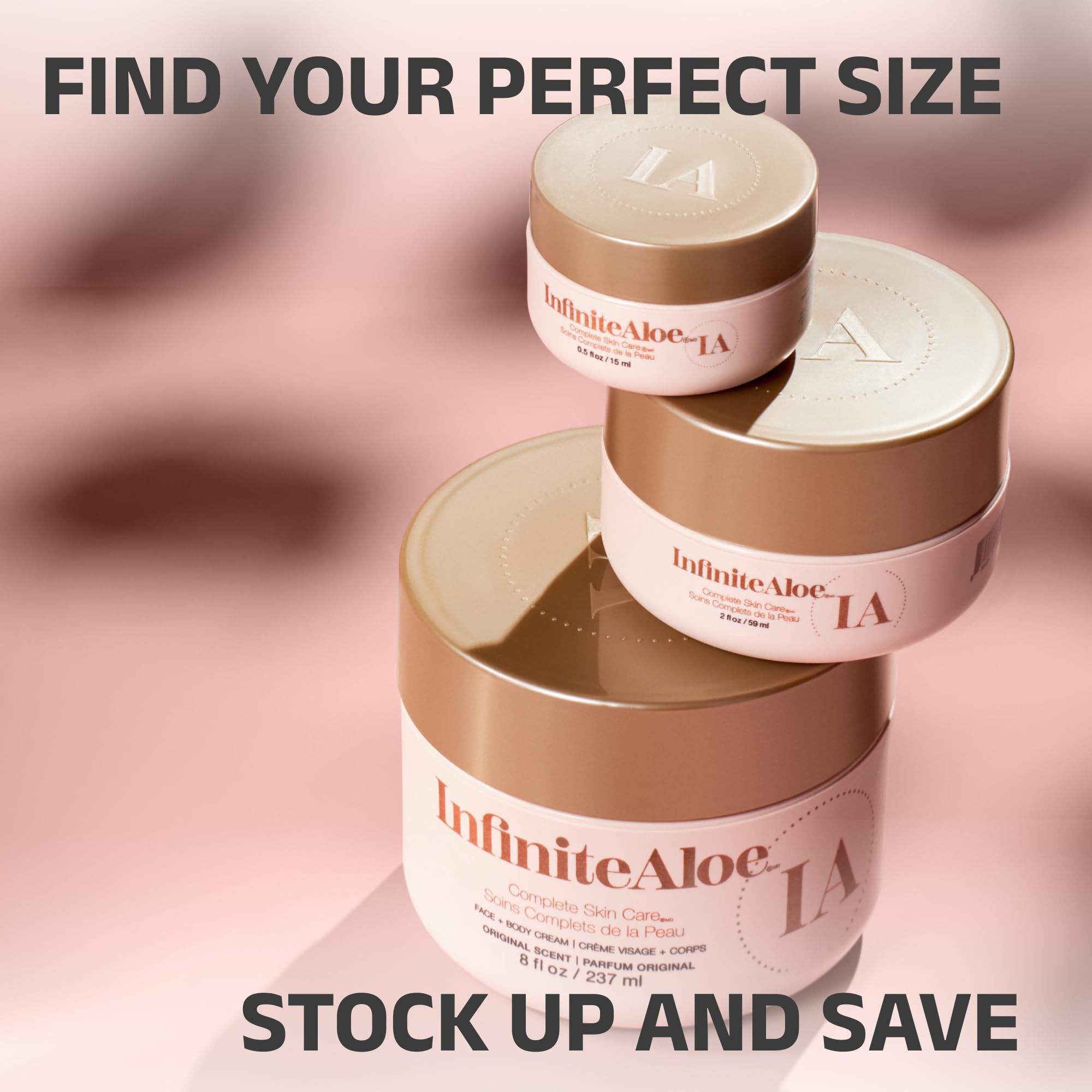 InfiniteAloe original scent packaging close-up featuring classic jar design