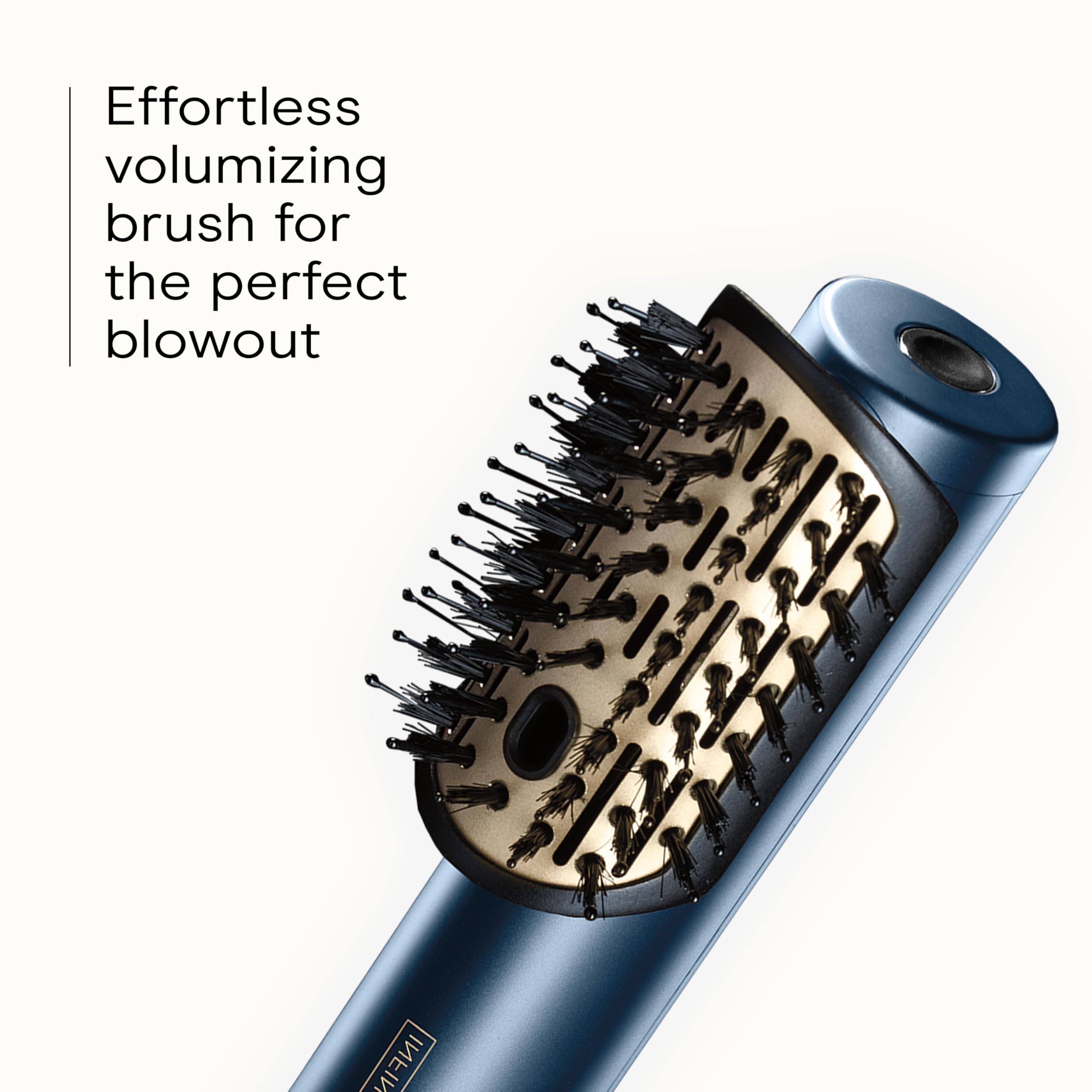 Infiniti PRO by CONAIR DigitalAIRE curved oval brush adds volume and shape.