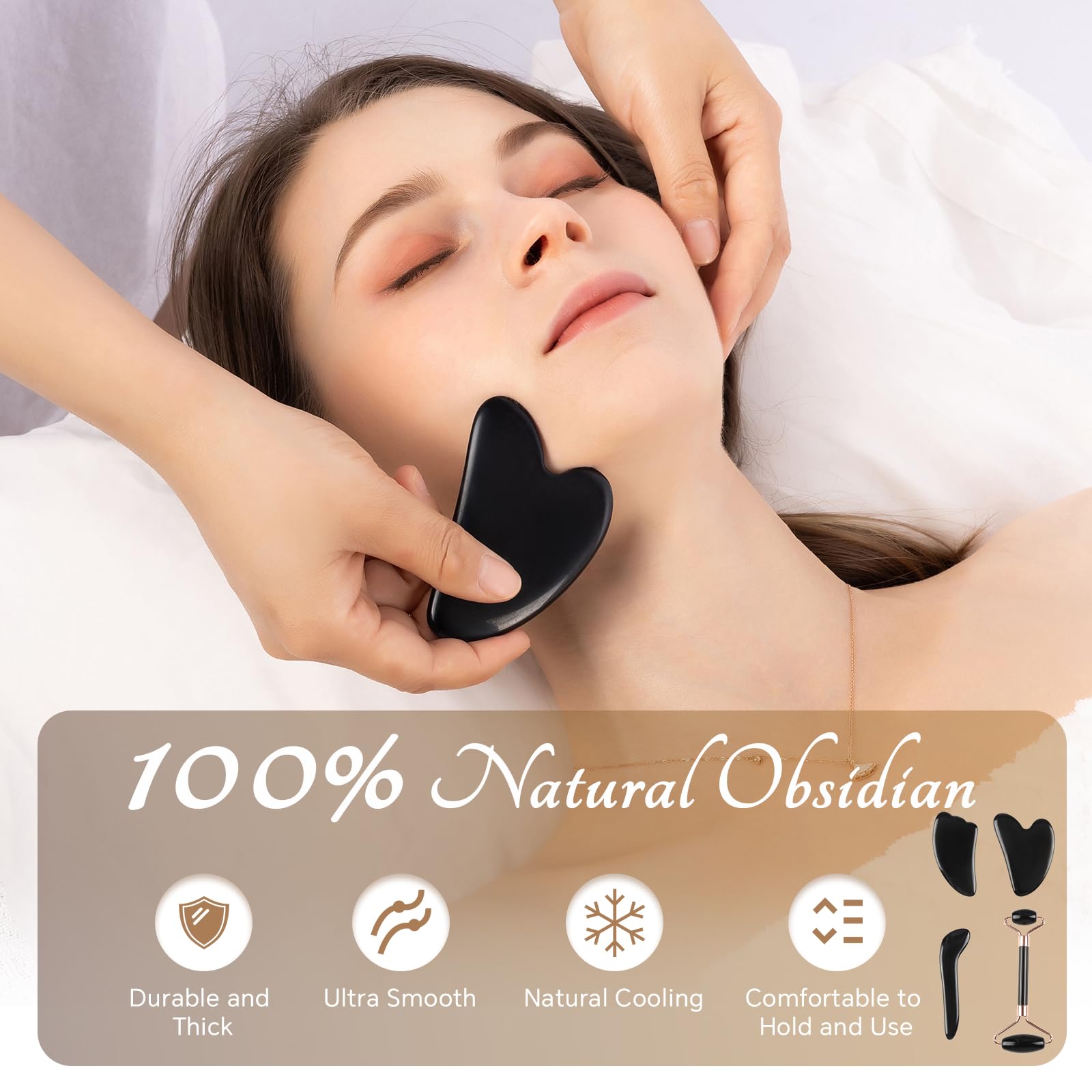 InfiniteRelax full body gua sha massage tools for muscle relief and relaxation.