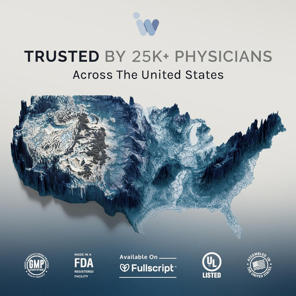InfiniWell packaging with physician-approved trust symbol.