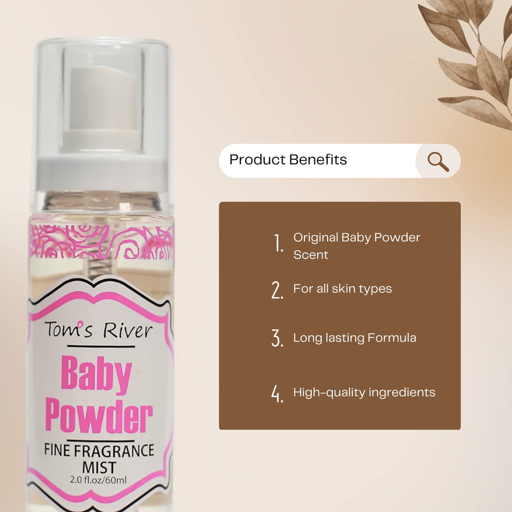Infinix Baby Fresh Powder Mist atomizer spray captured mid-application