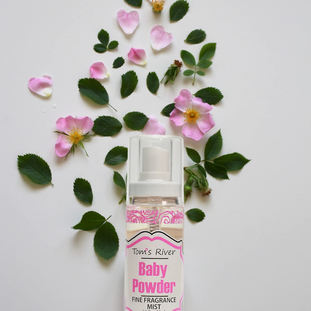 Infinix Baby Fresh Powder Mist back label with ingredients visible