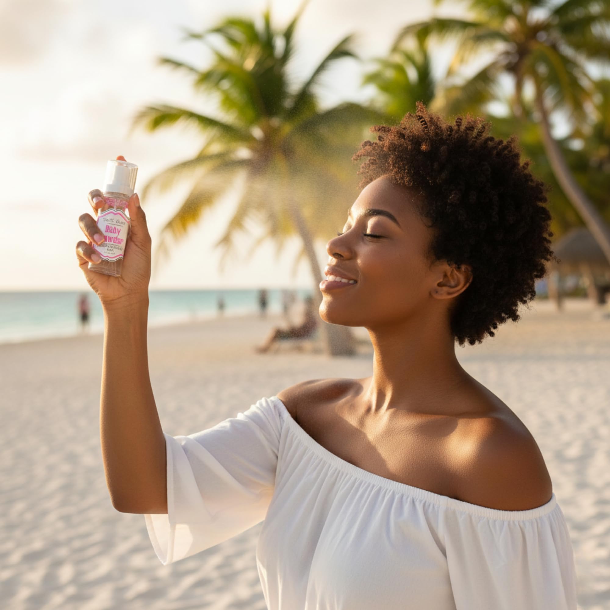 Infinix baby powder scent fragrance mist travel size — on-the-go freshness