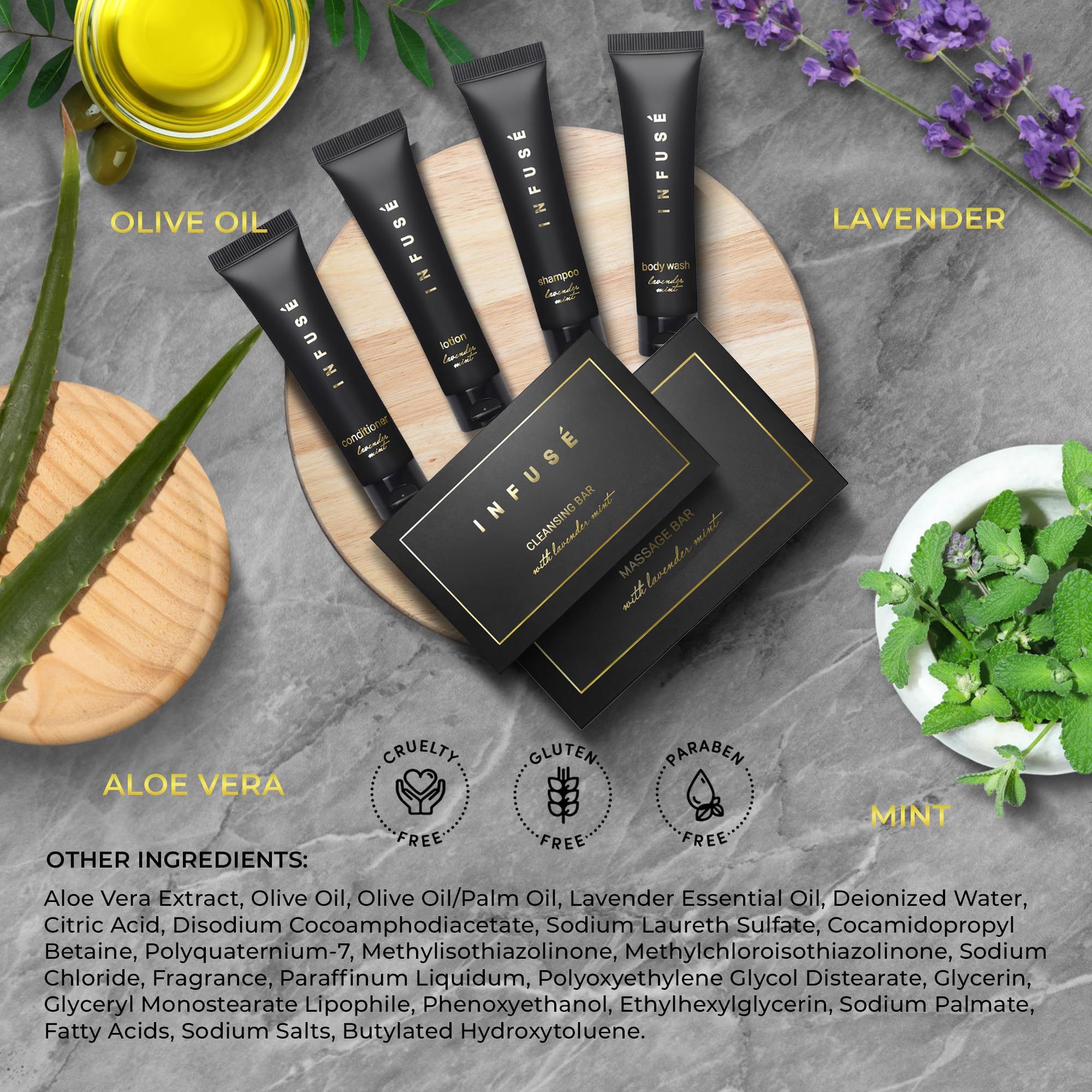 INFUSÉ Infuse Black cleansing bars set perfect for guest bathroom refreshment.
