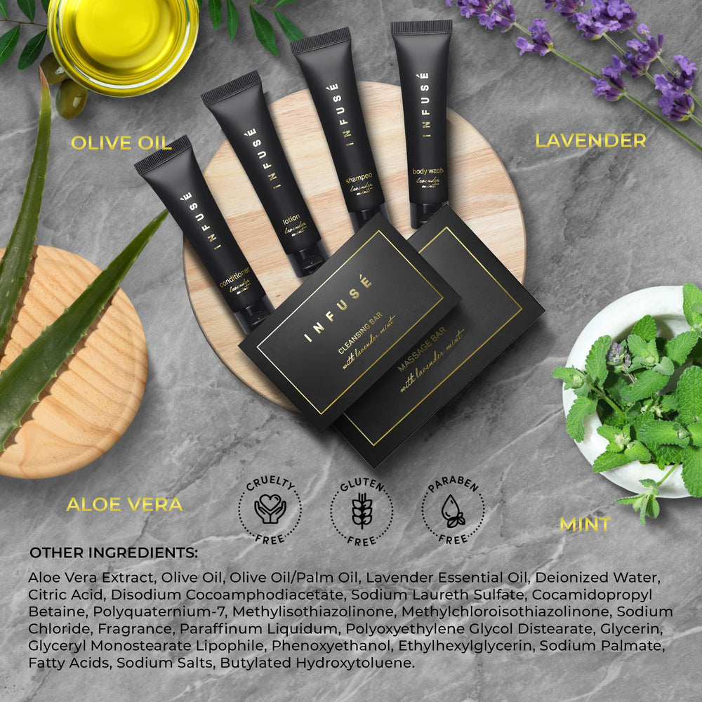INFUSÉ Infuse Black cleansing bars set perfect for guest bathroom refreshment.