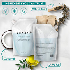 INFUSÉ hotel bathroom amenities display enhances guest perception.