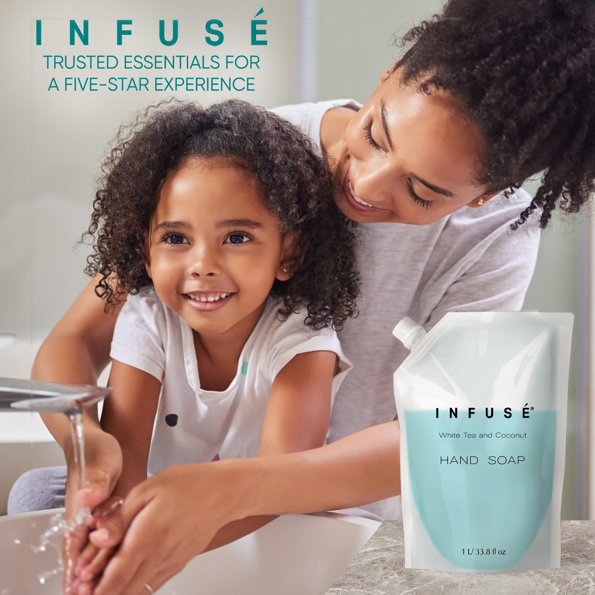 Infusé formula with aloe and olive oil for skin-friendly daily use