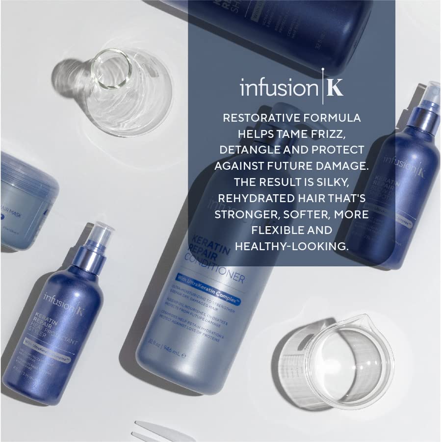 Infusion K color-safe label indicating sulfate-free and cruelty-free formula