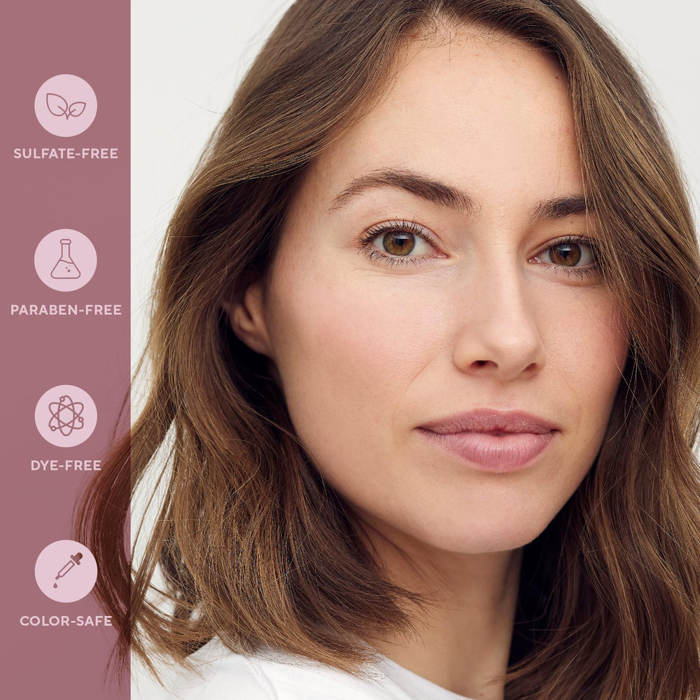 Infusion K USA-made label emphasizes clean ingredients for all hair types.