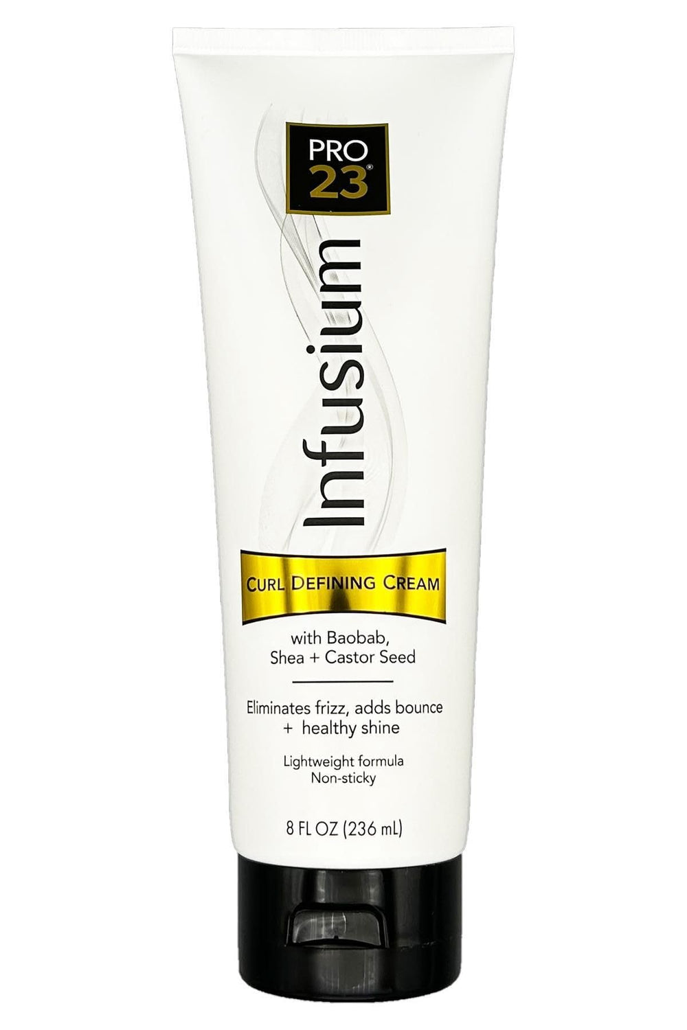 INFUSIUM 23 Curl Defining Cream bottle showing frizz control and natural shine