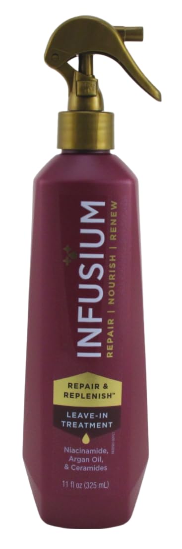 Infusium Leave-In Treatment mist spray provides detangling and frizz control