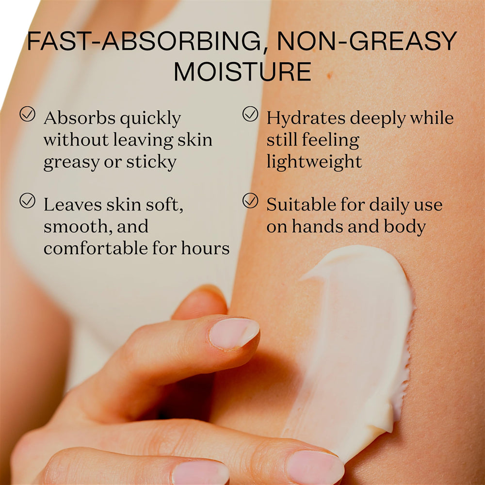 Ingreendients ceramides formula supports skin barrier during daily use.