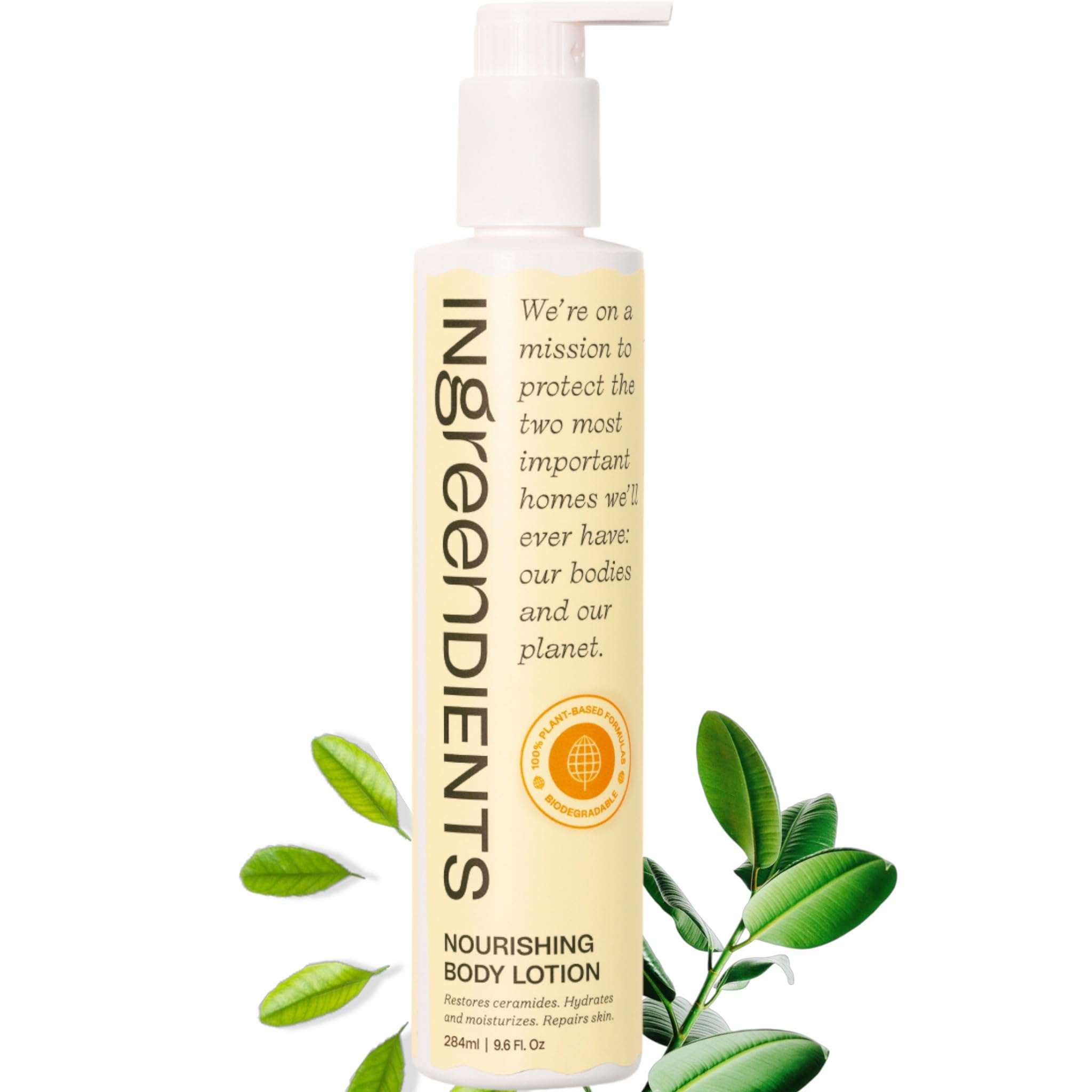 Ingreendients hand and body lotion with cocoa butter jar delivers deep, non-greasy hydration.