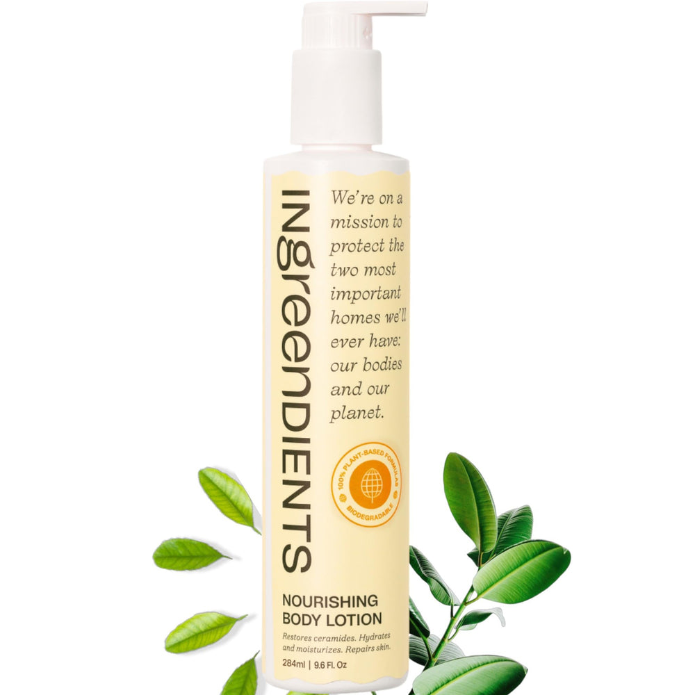 Ingreendients hand and body lotion with cocoa butter jar delivers deep, non-greasy hydration.
