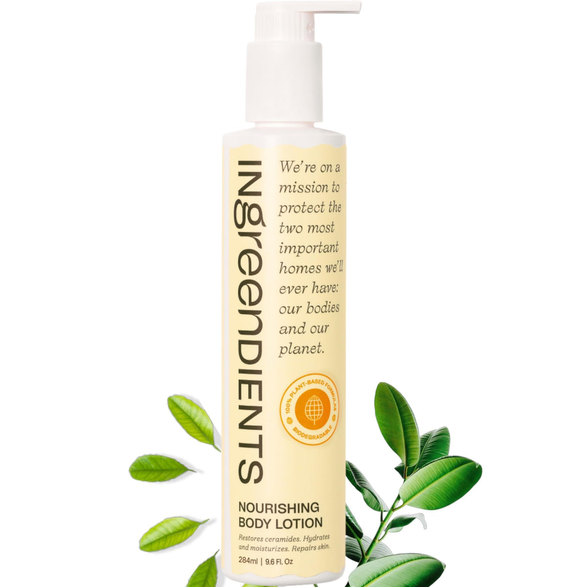 Ingreendients hand and body lotion with cocoa butter jar delivers deep, non-greasy hydration.