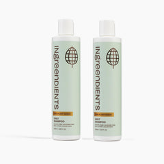 Ingreendients non-toxic vegan shampoo bottle promotes gentle daily cleansing.