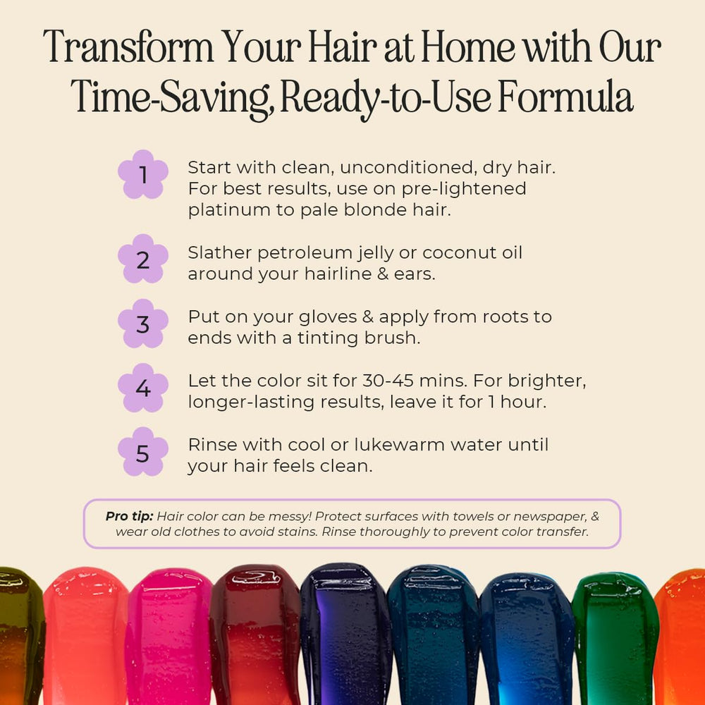 INH Fire Opal conditioning formula with Baobab oil for moisture during color.