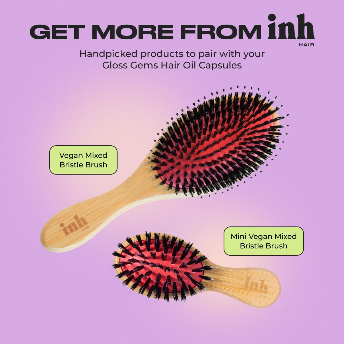 INH Gloss Gems used on extensions for added glow.