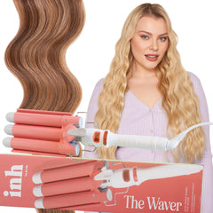 INH Hair Waver 3 Barrel display with LED control and dual voltage