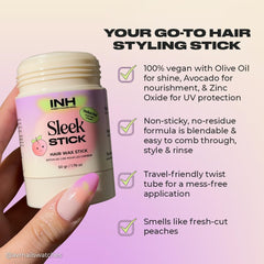 Sleek finish with INH Hair Wax, providing defined texture and long-lasting hold.