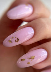 IN.HYPE Baby Pink #2 BIAB nail overlay adds subtle color and strength.