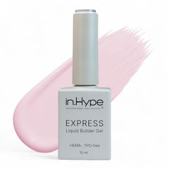 IN.HYPE Express Structure Gel bottle for durable overlays and natural-looking nails.