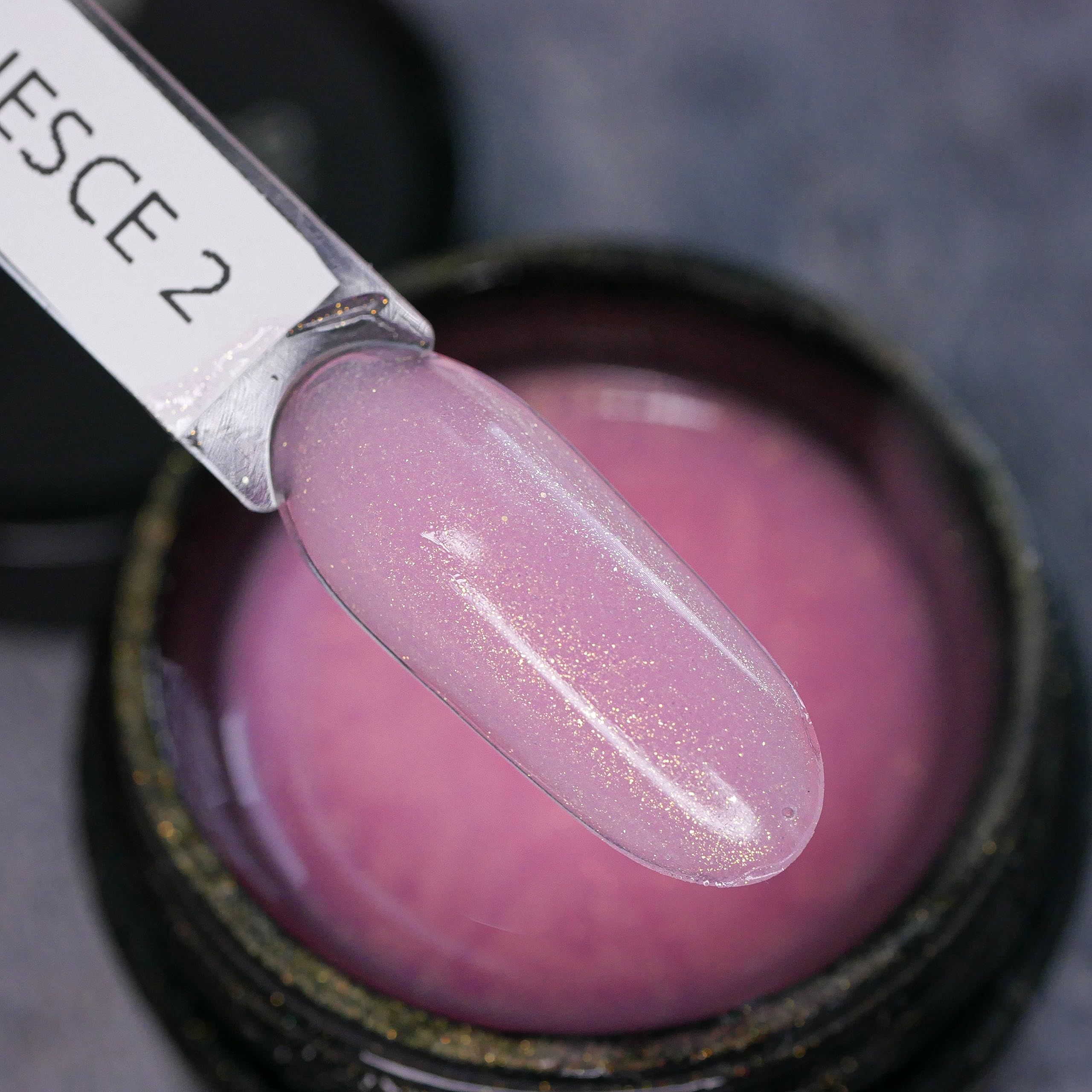 IN.HYPE Sculpting Hard Builder Gel cured under 46W UV/LED lamps.