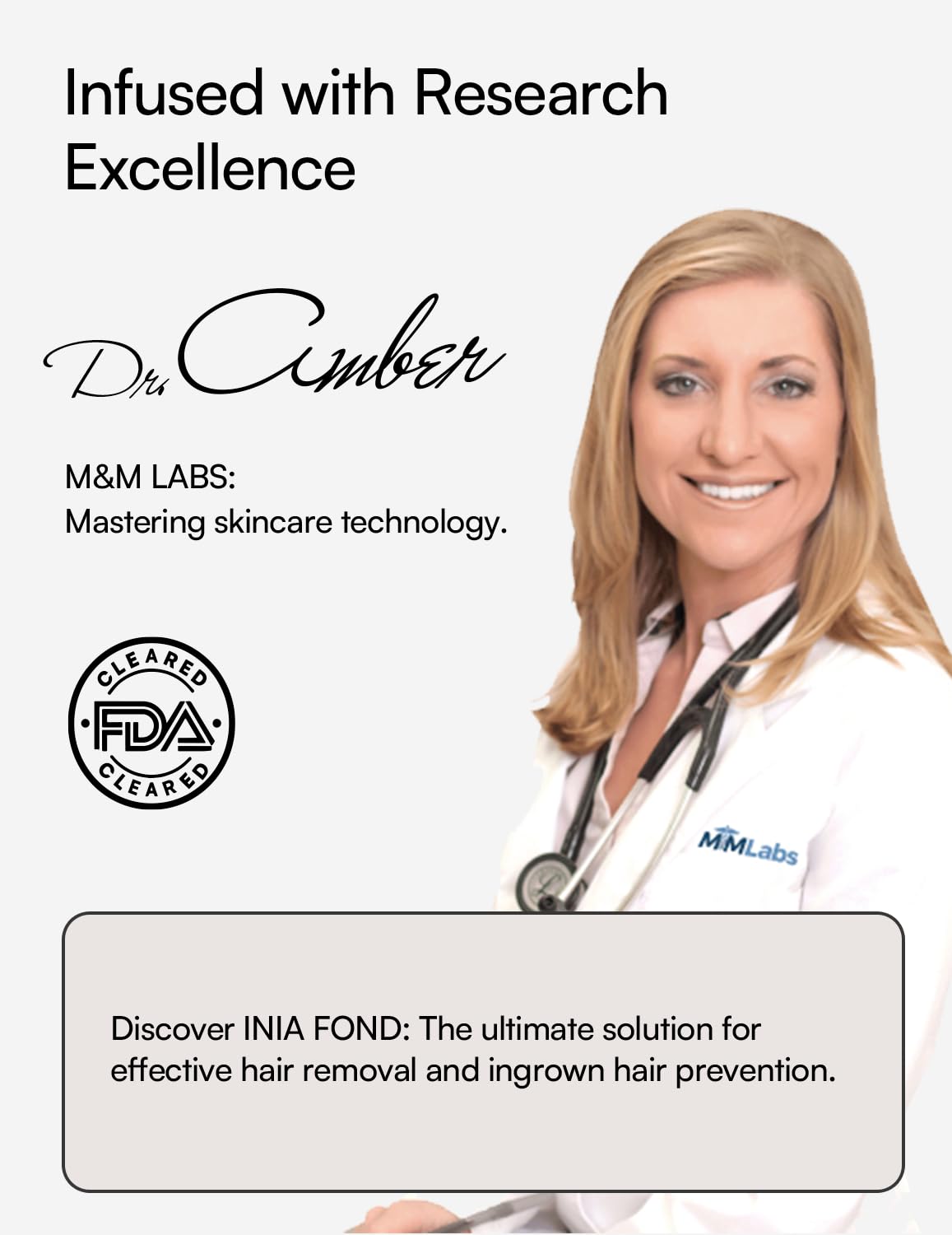 INIA Fond facial mode offers gentle reduction for facial hair at home