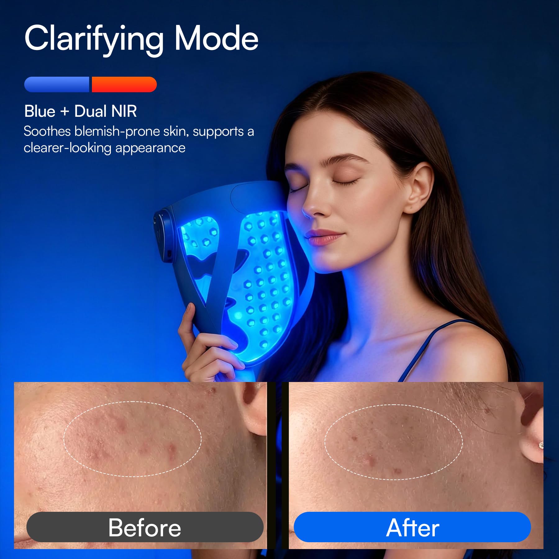 INIA Glow 4D mask is wireless for unrestricted movement during skincare sessions