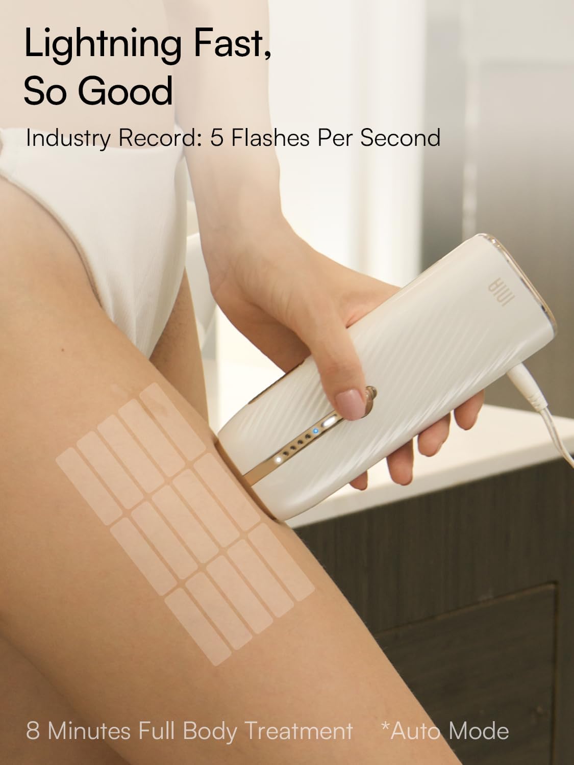 INIA HAUTE delivers five flashes per second for rapid coverage