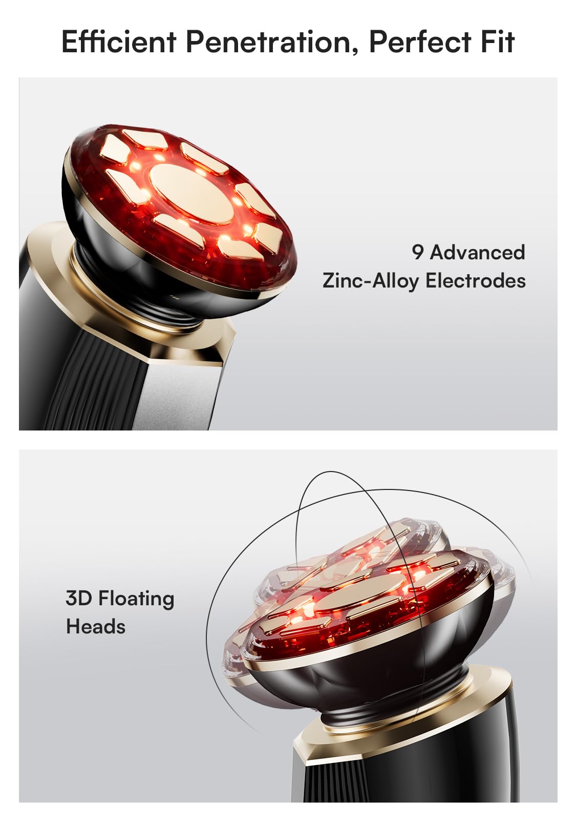 INIA INFUSE mode uses negative ions to support skincare absorption.