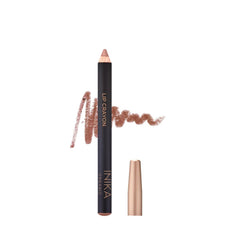 INIKA Lipstick Crayon Rose Satin application for long-lasting color and comfortable wear.