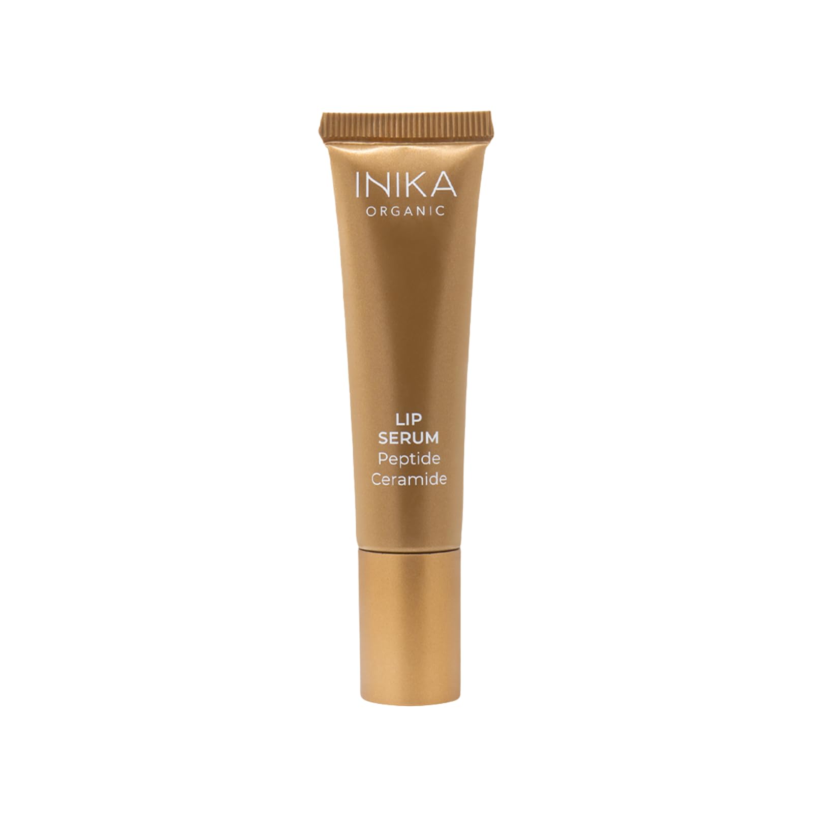 INIKA Organic Lip Serum bottle-front with glossy finish for hydrated lips