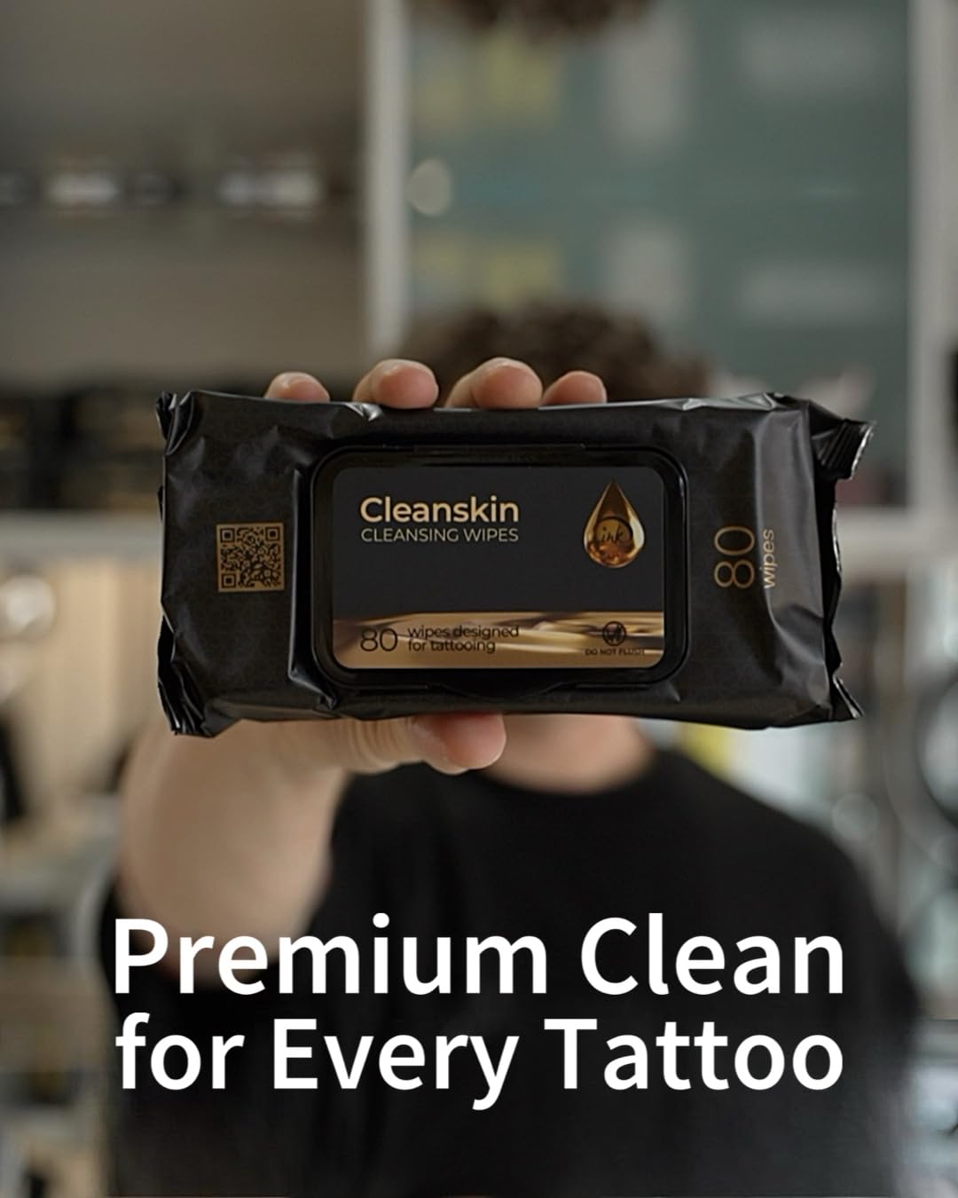 Ink Permanent CleanSkin wipes with lid-open for easy access.