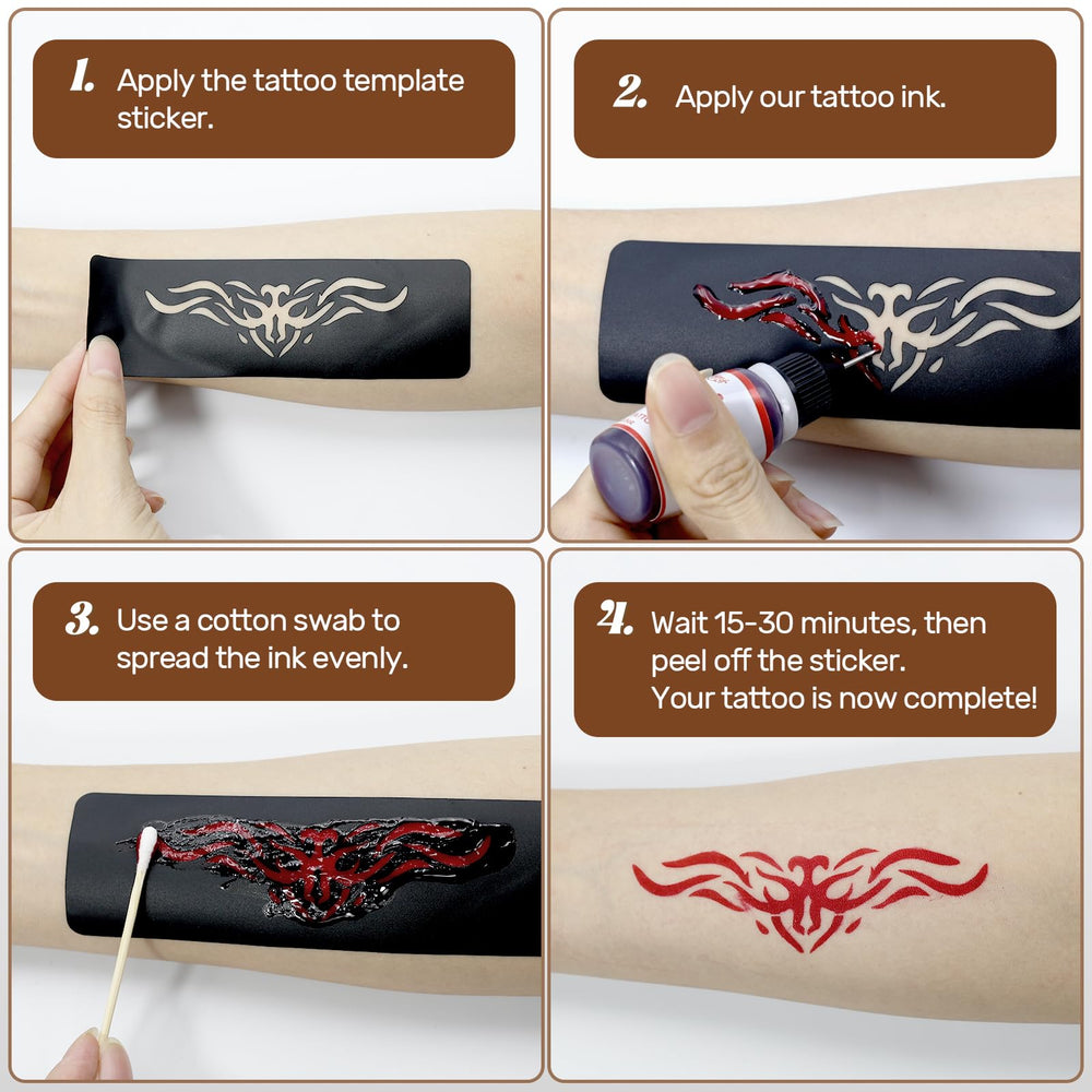 InkForge self adhesive stencil makes placement quick and easy