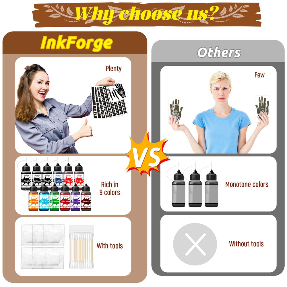 InkForge vibrant color set offers bold hues for standout designs