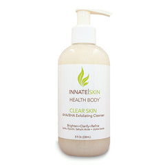 Innate Skin Clear Skin Cleanser bottle with pump for radiant, clarified skin