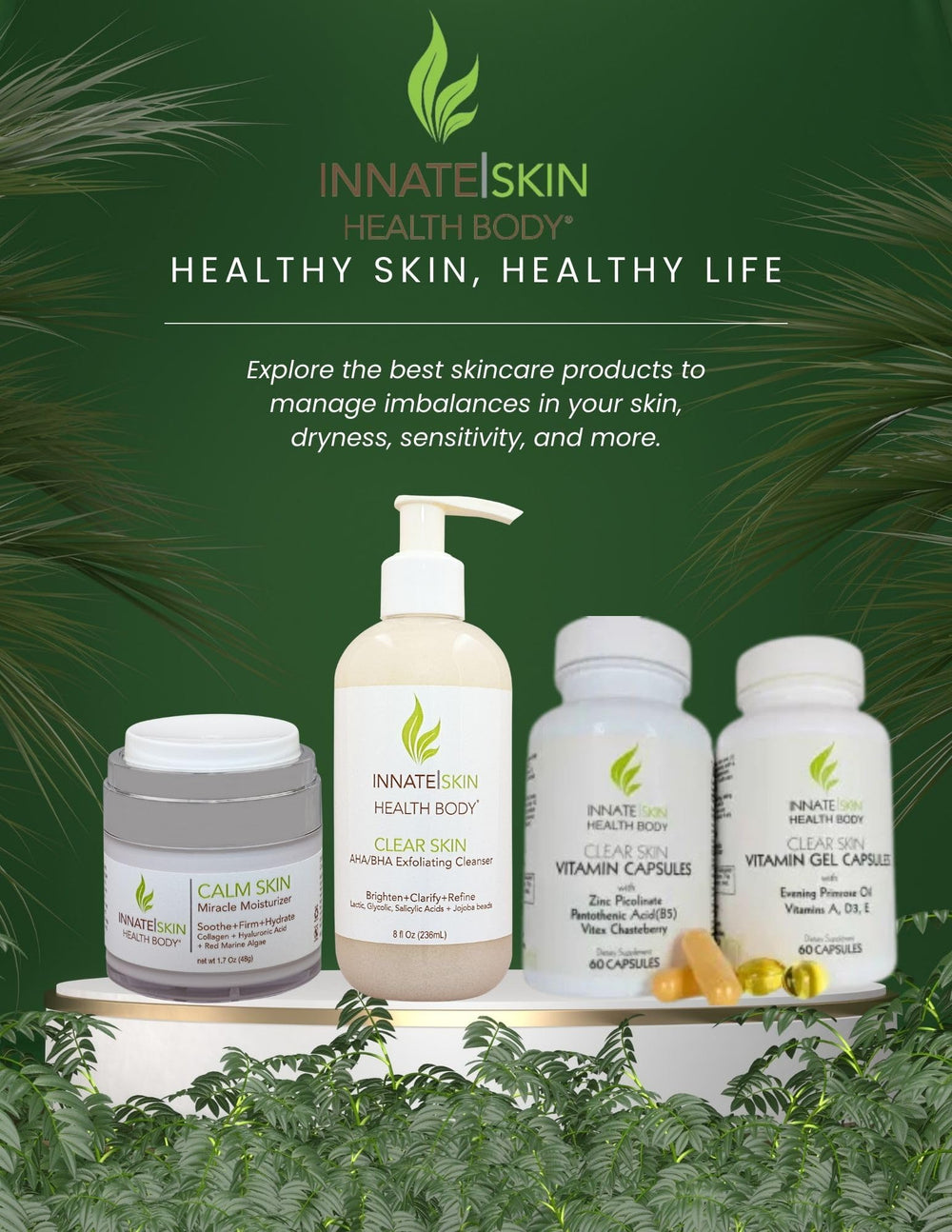 Innate Skin Eco-friendly packaging supports sustainable skincare choices