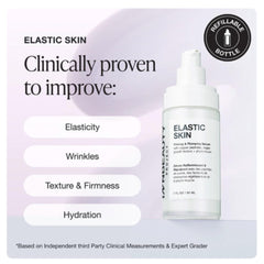 Innbeauty Project Elastic Skin Serum pump closeup shows airless mechanism protecting formula.