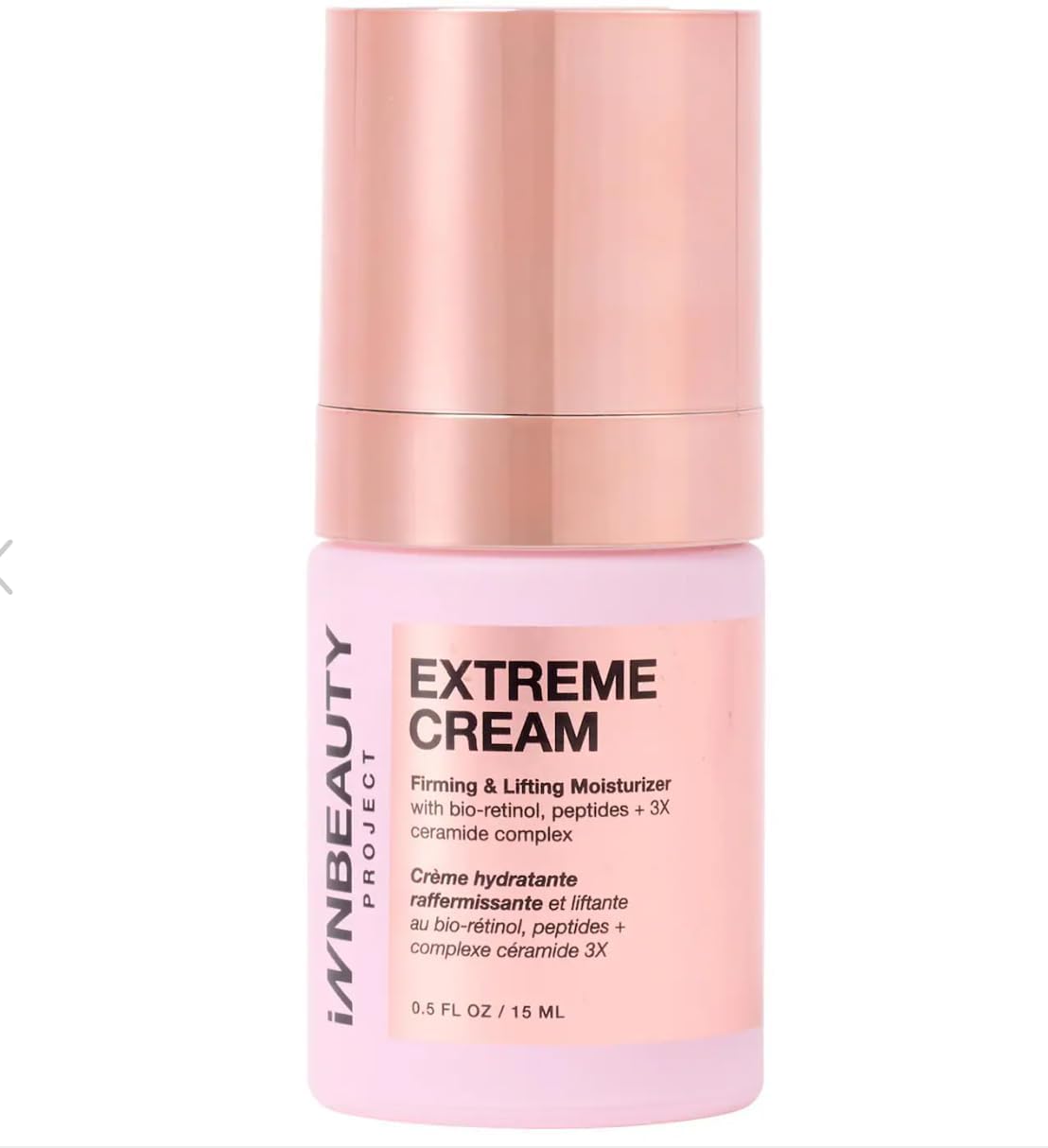 iNNBEAUTY PROJECT Extreme Cream travel-size bottle for on-the-go hydration.