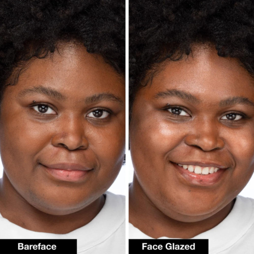 Innbeauty Project Face Glaze on skin delivers dewy finish without greasiness.