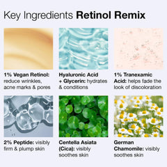 Creamy texture during application of Retinol Remix for overnight renewal