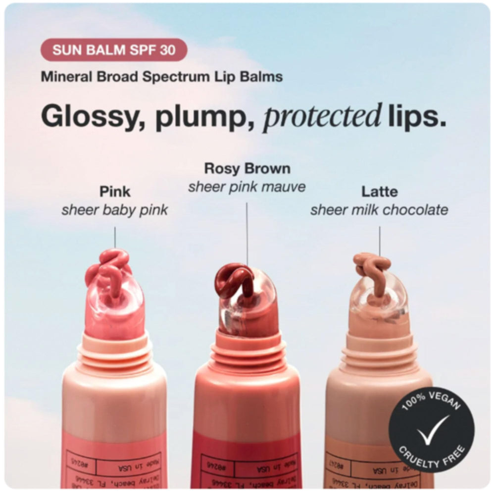 INNBEAUTY Project Sun Balm Rose Brown shade provides sheer color and lip moisture