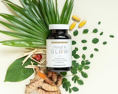 Inner Glow capsules closeup showing pure ingredients for healthy routine.