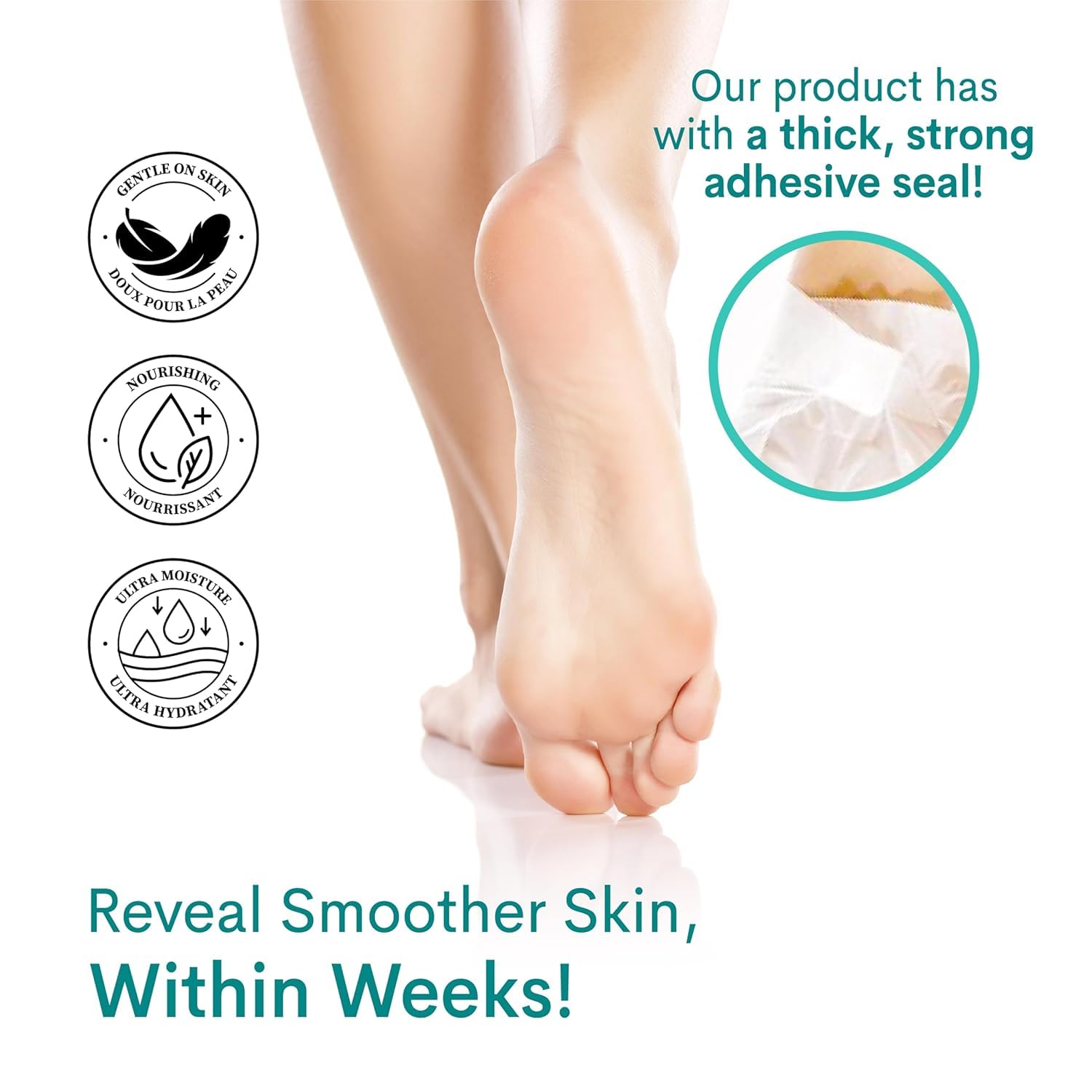 Innerest Derma Beauty lavender foot mask socks image demonstrates easy use