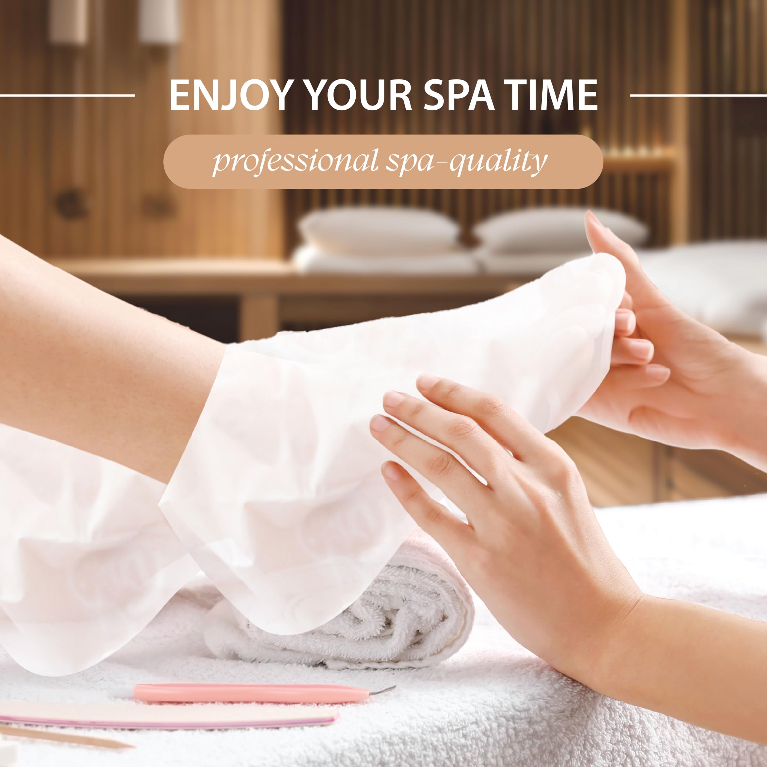 Innerest Derma Beauty Foot Mask sachet opened, revealing a moisturizing sheet for feet.