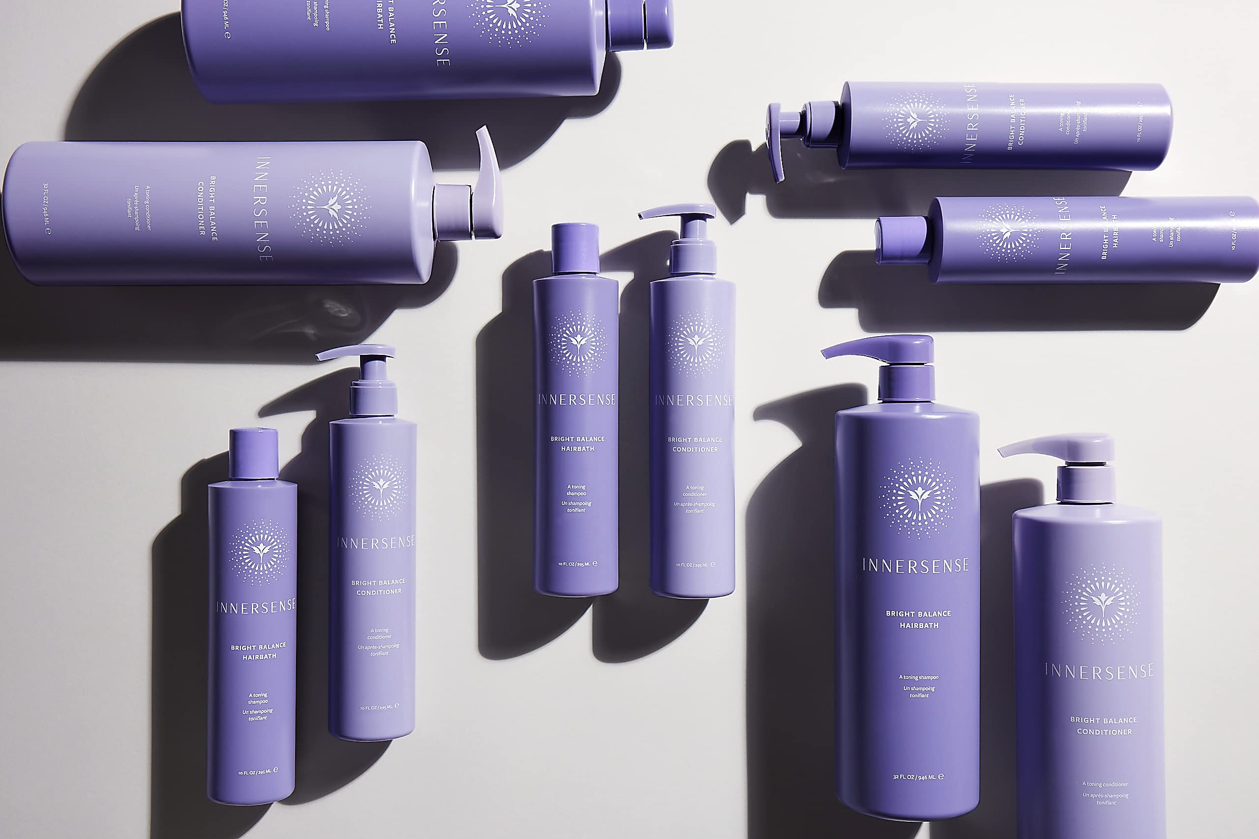 INNERSENSE bottle displayed on bathroom shelf for daily use