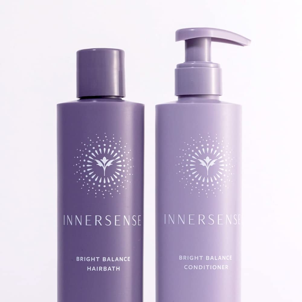 INNERSENSE purple-toning conditioner tube hydrates color-treated hair