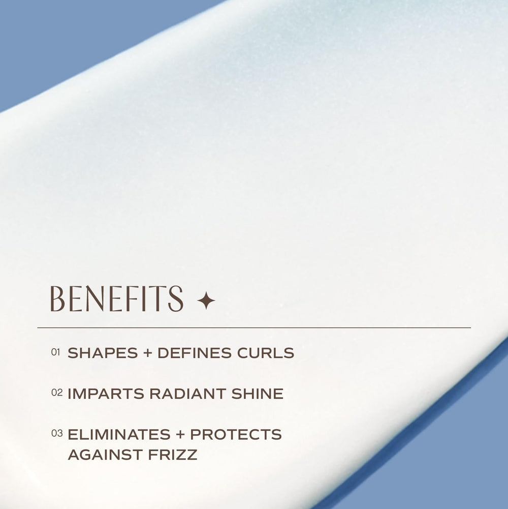 INNERSENSE Curl Control with shea butter and rice bran delivers lasting moisture.