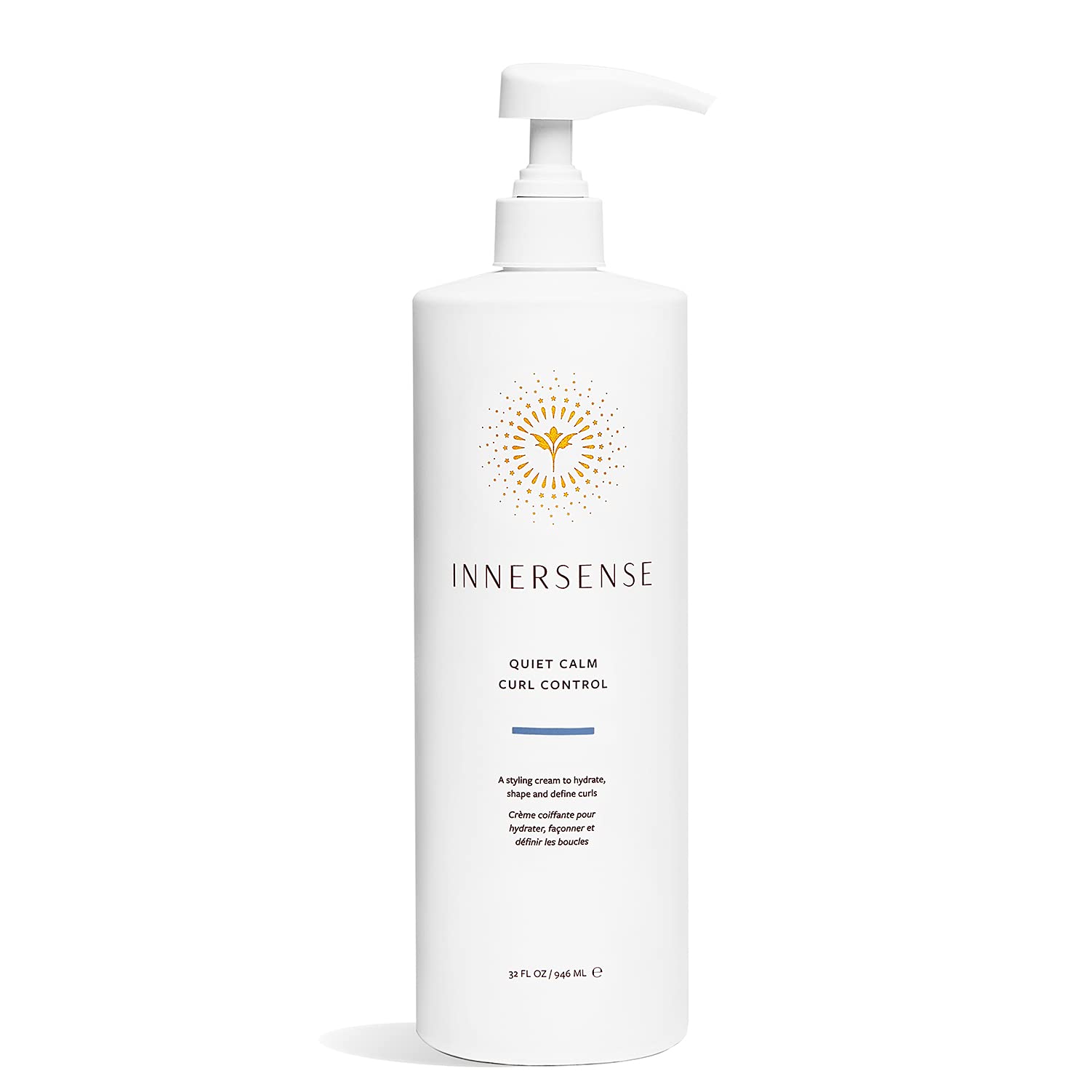 INNERSENSE Curl Control pump bottle delivers hydration for defined curls.